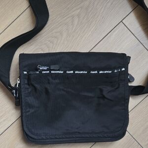 Derek Alexander Black Nylon Crossbody Bag
